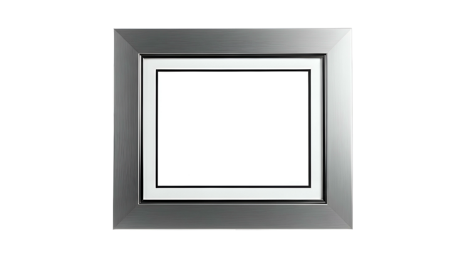 Gray frame w/ inner white rectangle