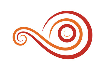 Abstract swirling lines forming a decorative pattern with a central element suitable for cultural or celebratory designs