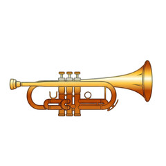Fototapeta premium Trumpet Musical Instrument on transparent background