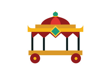 Intricate luxury palki design with ornate gemstone patterns and decorative borders on a clean white background