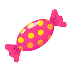 Wrapped Pink Polka Dot Candy