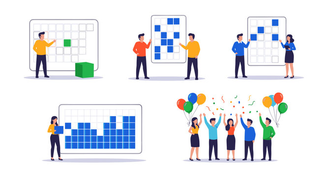 Business Growth Team Celebrates Successful Project Completion Together