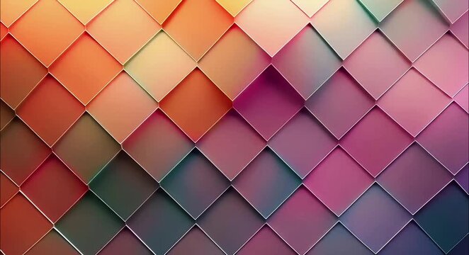 Seamless motion colorful abstract geometric pattern texture