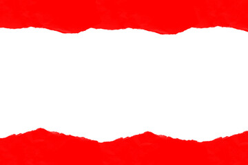 Vibrant red torn paper edges frame a mysterious darkness, perfect for dramatic announcements or bold artistic statements, ideal for web design and print