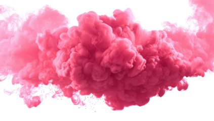 Abstract, pink, smoky cloud