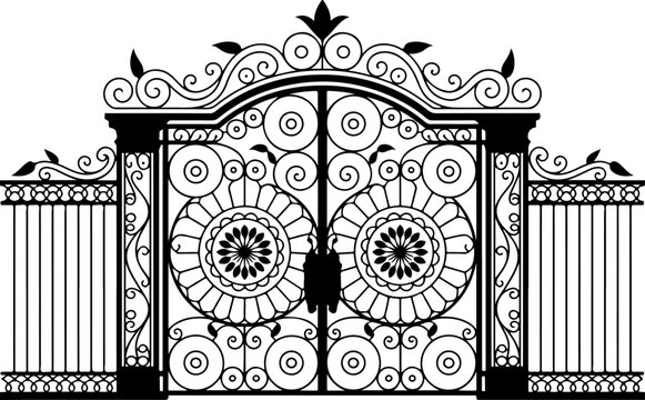 Royal Ornamental Iron Gate Design