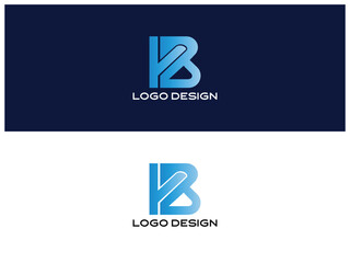 Modern TB Letter Monogram Logo in Blue Gradient Style for Business, Tech, or Corporate Brand Identity
