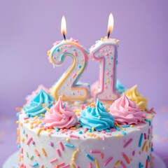 Celebrate your special 21st birthday with a festive cake