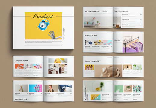 Product Catalog Template Landscape