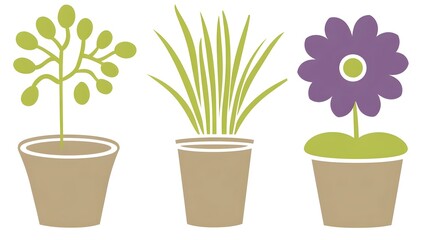 Obraz premium Plant growth stages indoor gardening tips home illustration bright informative