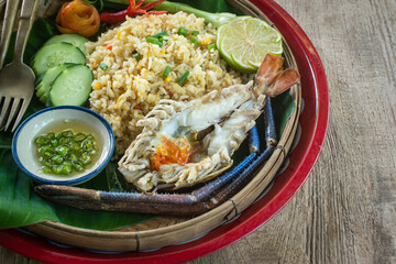 Thai Fried Rice with River Prawn and Spicy Fish Sauce – Authentic Thai Street Food