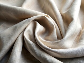 Beige silk fabric background