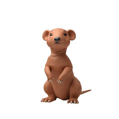 Obraz premium Aardvark Clay Sculpture