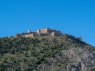 Fototapeta premium Castle of Argos or Larisa Castle. View from Argos city in Greece
