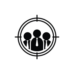 Recruitment Logo Staffing agency Stock Illustration