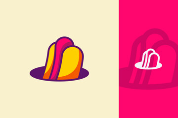 Cute Hotdog Cartoon Logo – Fun Colorful Minimal Food Icon for Restaurant and Snack Brand Design