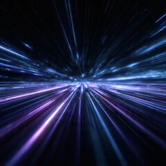 Naklejka premium Futuristic Neon Data Tunnel Background