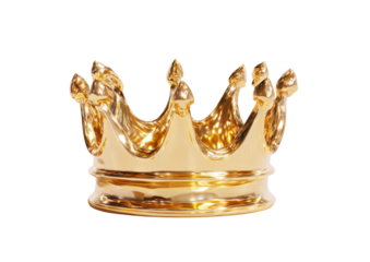 Gold crown, decorative, ornate, ceramic