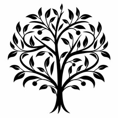 Tea tree on white background.06