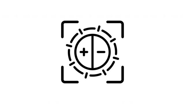 Plus and minus signs in a target symbol. Perfect for illustrating opposites, contrasts, evaluations, comparisons, feedback, ratings, and decisionmaking concepts.
