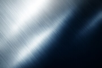 Fototapeta premium Abstract metallic brushed texture with smooth gradient lighting creating a futuristic background with light reflections and soft shadows. Ai generative