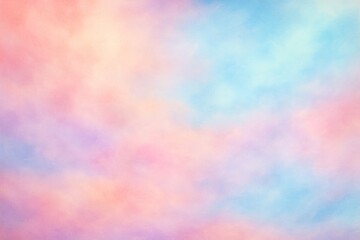 Soft pastel abstract background with smooth gradient of light blue, pink, and lavender colors blending seamlessly in dreamy cloud-like texture. Ai generative