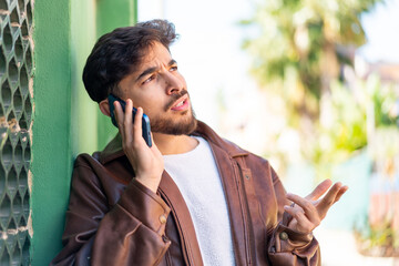 Handsome Arab man at outdoors