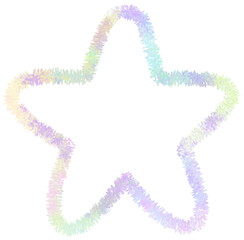 Pastel Sparkling Star Illustration