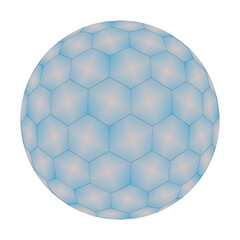 abstract blue ball , Ak Footballs in Pale and Blue