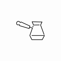 traditional coffee pot icon sign vector