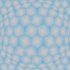abstract blue background with hexagons
