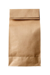 A closed, light brown paper bag
