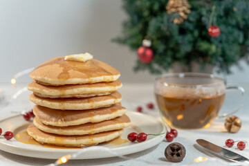 クリスマスパンケーキと余白
