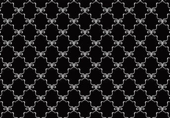 手描き風リボン柄のパターンスウォッチ