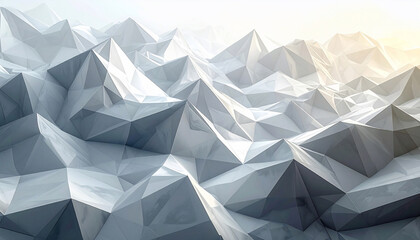 Fototapeta premium Abstract Geometric Mountain Landscape