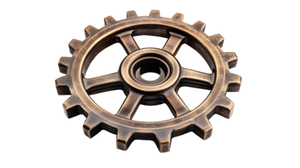 Circular bronze gear design for industrial projects and mechanical concepts