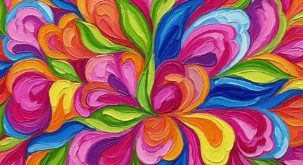 Vibrant Abstract Painting With