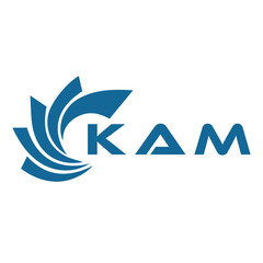 KAM letter design. KAM letter technology logo design. KAM Monogram logo design for an entrepreneur and business.