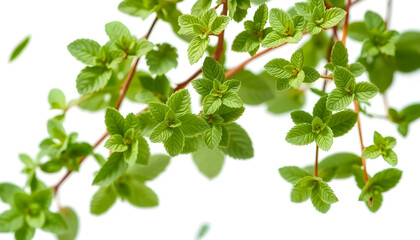 Fresh green leaves nature close-up studio vibrant botanical beauty