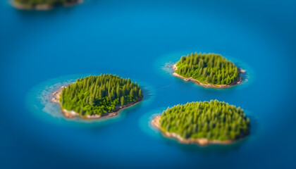 Scenic islands explore nature's beauty coastal waters aerial view serene landscape