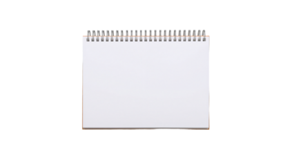 Blank spiral notebook on black background mockup