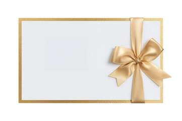 Elegant Gold Ribbon and Frame Invitation Background