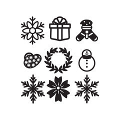 Christmas set item illustration faille 