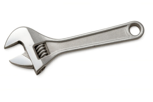 Adjustable wrench tool for mechanical repair, diy projects, and handyman services on transparent background