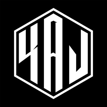 KAJ letter design. KAJ letter technology logo design. KAJ Monogram logo design for an entrepreneur and business.