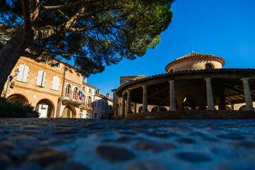 Town Hall of Auvillar Next to the Circular Market Hall