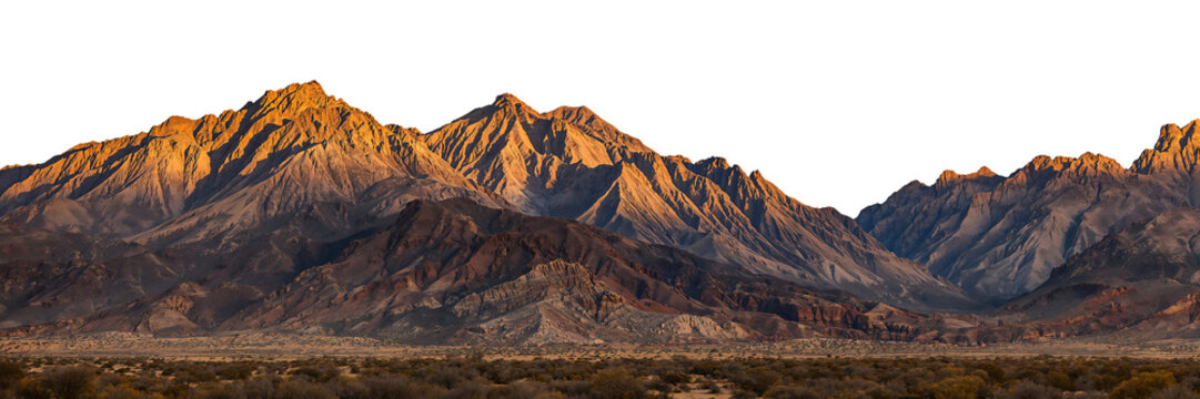 Mountain Range Landscape at Golden Hour - Powered by Adobe