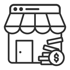 Small Business Icon Single Vector Collection 