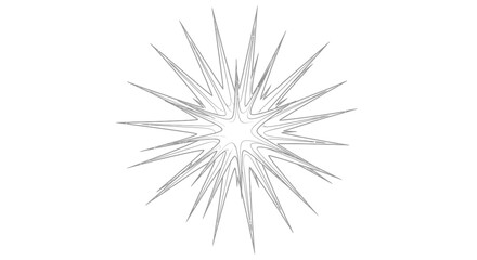 Fototapeta premium Abstract Energetic Burst of Light or Sound Waves Represented as a Radial Pattern