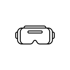 Simple Outline Satellite Connection Dish Technology Communication Line Art Icon